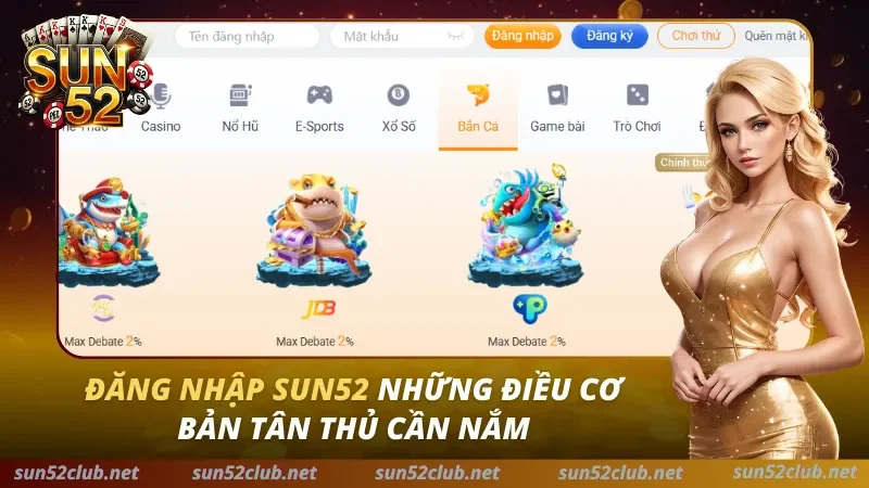 Đăng nhập Sun52