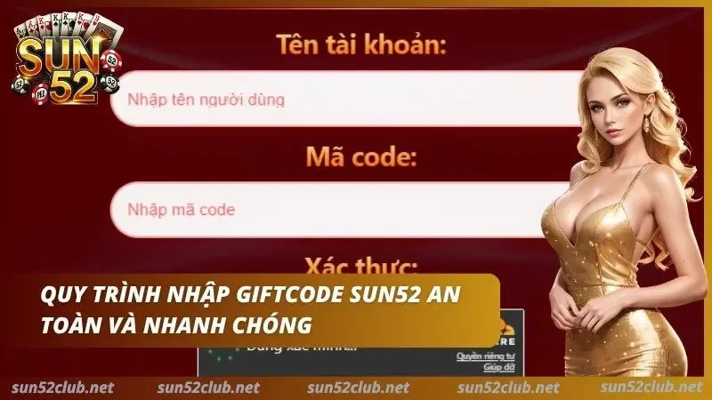 Quy trình giúp cho tân thủ có thể nhập giftcode từ cổng game sau khi nhận được mã