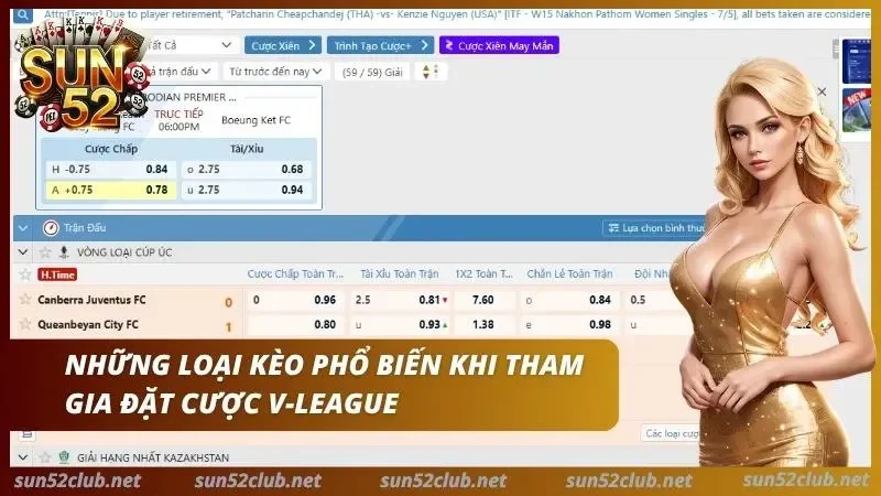 Đa dạng các hình thức cược V-League giúp tối ưu hóa lợi nhuận