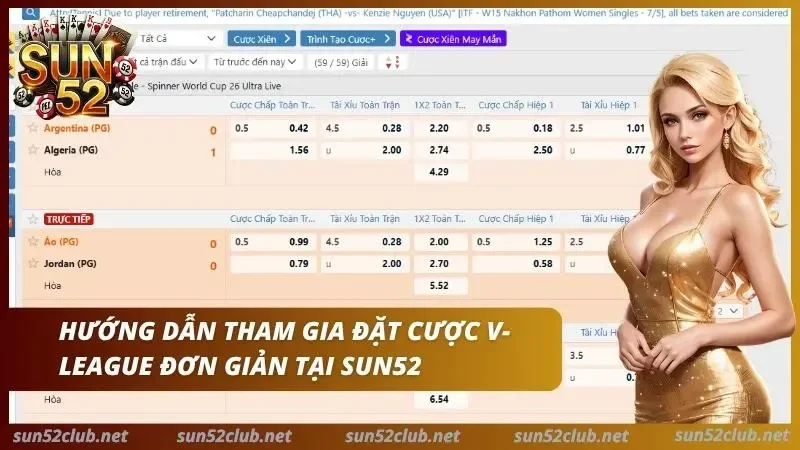 Quy trình tiến hành đặt cược V-League cho người mới